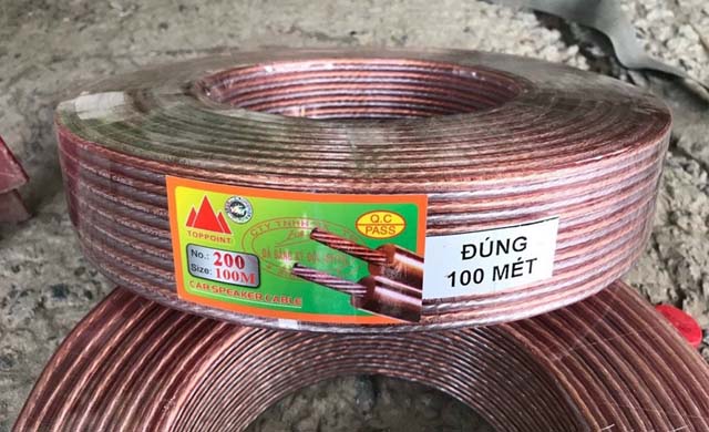 Dây loa 200 tim cho loa âm trần giá rẻ 