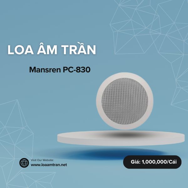 Loa âm trần nghe nhạc spa Mansren PC-830