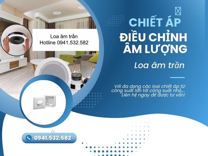 Chiết Áp Chỉnh Âm Lượng Dùng Cho Loa Âm Trần